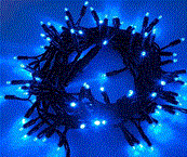 Guirlande 200 LED bleu