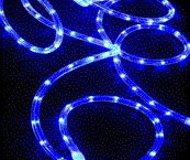Cordon lumineux  LED bleu 18 mtres