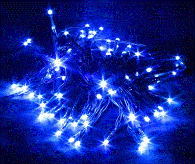 Guirlande lumineuse 60 LED bleues