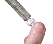 Connecteur rond/pointes pour tube lumineux 13mm