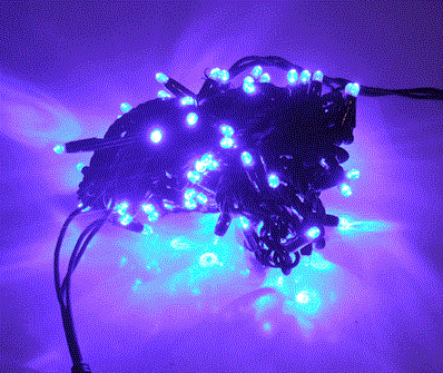 Guirlande 100 LED bleu