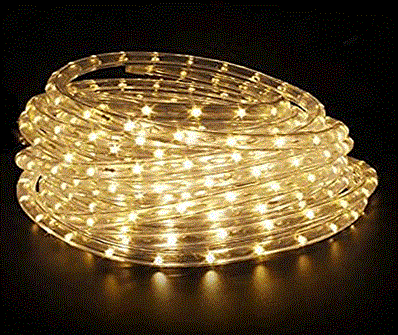 Cordon lumineux à LED blanc chaud 12 mètres