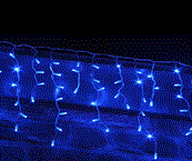 Stalactites lumineuses 170 LED bleu
