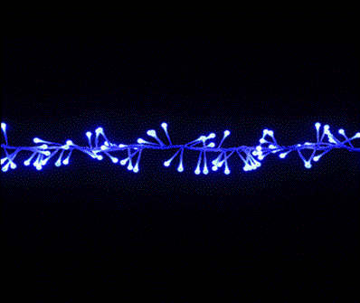 Guirlande lumineuse Boa "Feu d'artifice" 200 LED bleues