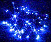 Guirlande lumineuse 120 LED bleues