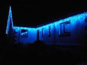 Stalactites lumineuses 170 LED bleu